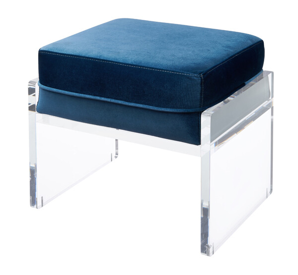 Transprent acrylic stools with cushion acrylic bedroom stools